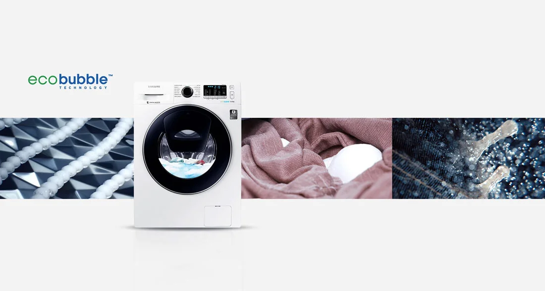 شستشوی حبابی EcoBubble در ماشین لباسشویی سامسونگ WW70K5410UX 