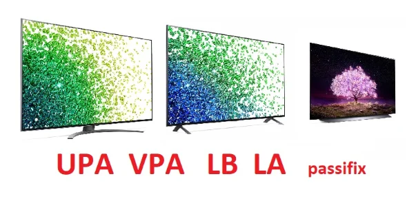 پسوند VPA و UPA در شماره مدل تلویزیون ال جی 2021