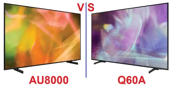 مقایسه تلویزیون سامسونگ Q60A و تلویزیون سامسونگ AU8000