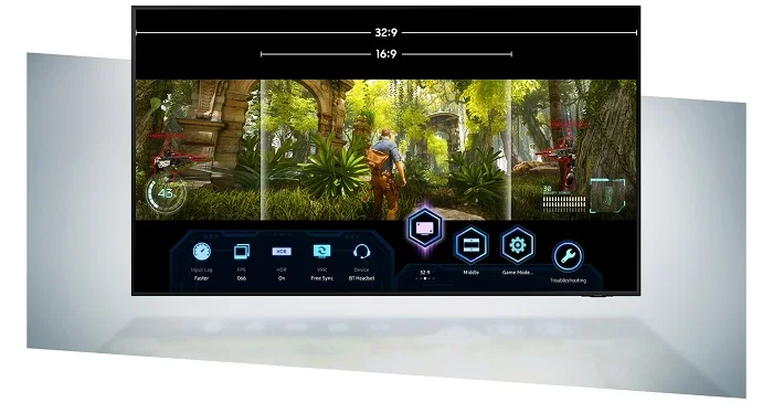 GameBar In Samsung Tv AU9000