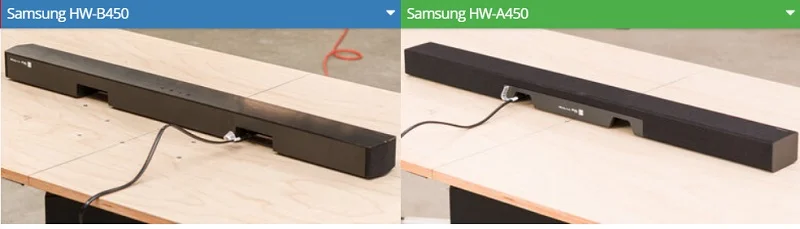 مقایسه ساندبار سامسونگ B450 و A450