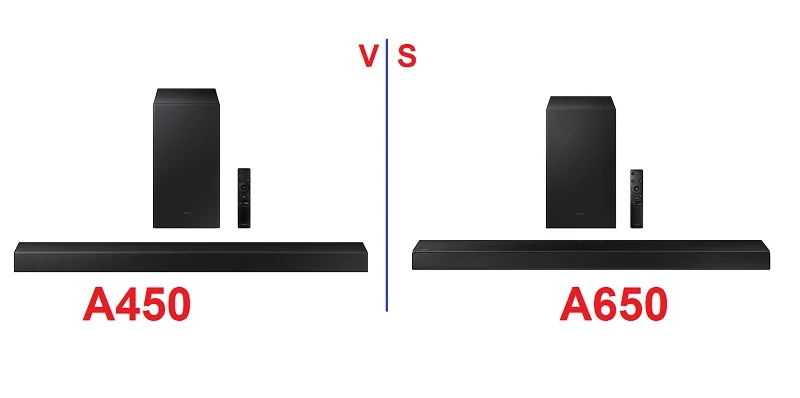 مقایسه و بررسی ساندبار های 2021 سامسونگ A450  و A650