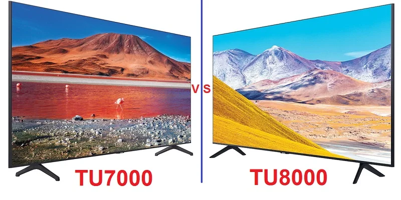 مقایسه تلویزیون سامسونگ TU8000 و تلویزیون سامسونگ TU7000