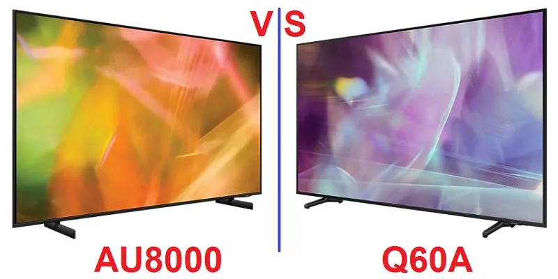 مقایسه تلویزیون سامسونگ Q60A و تلویزیون سامسونگ AU8000