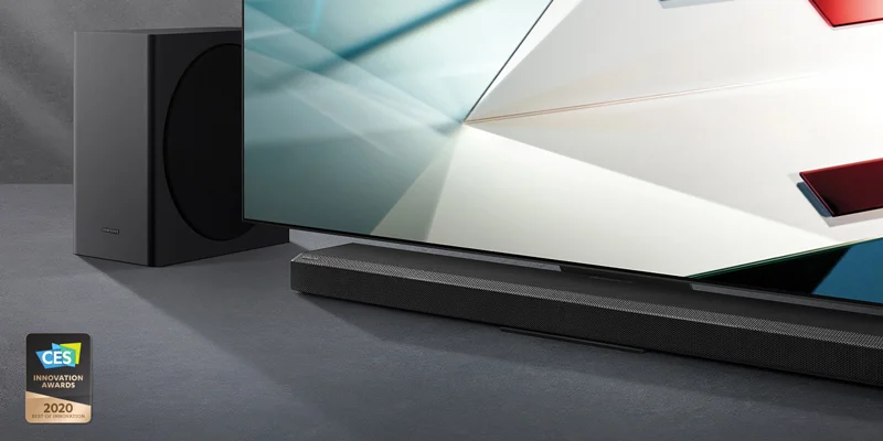 ساندبار سامسونگ Q800T و تلویزیون سامسونگ Q800T