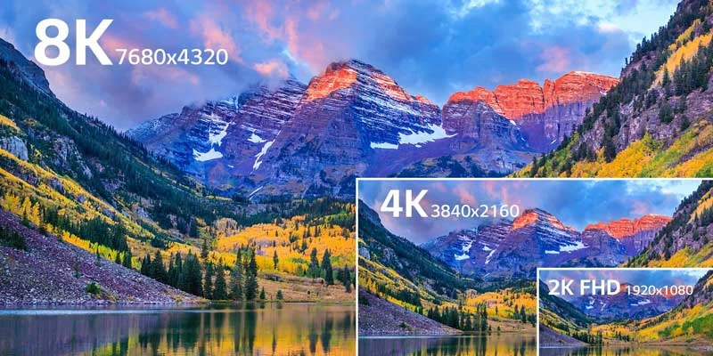 تصویر 8K  در تلویزیون کیولد Q900TS