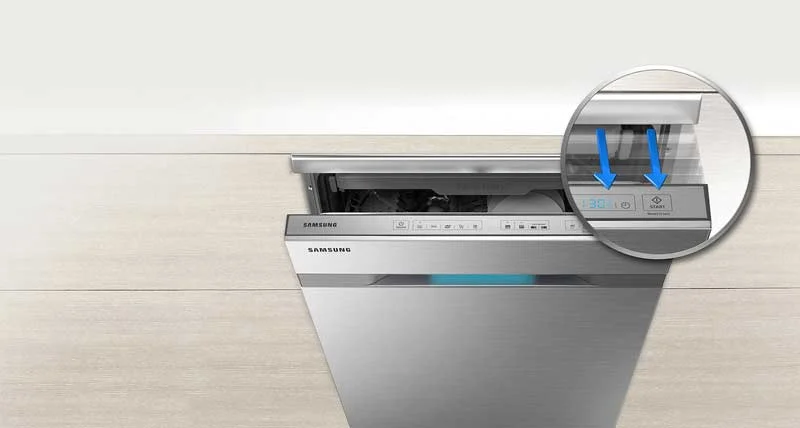 خشک کردن ظرف ها با Auto Open Air در ماشین ظرفشویی 14 نفره سامسونگ 8550 مدل DW60K8550FW
