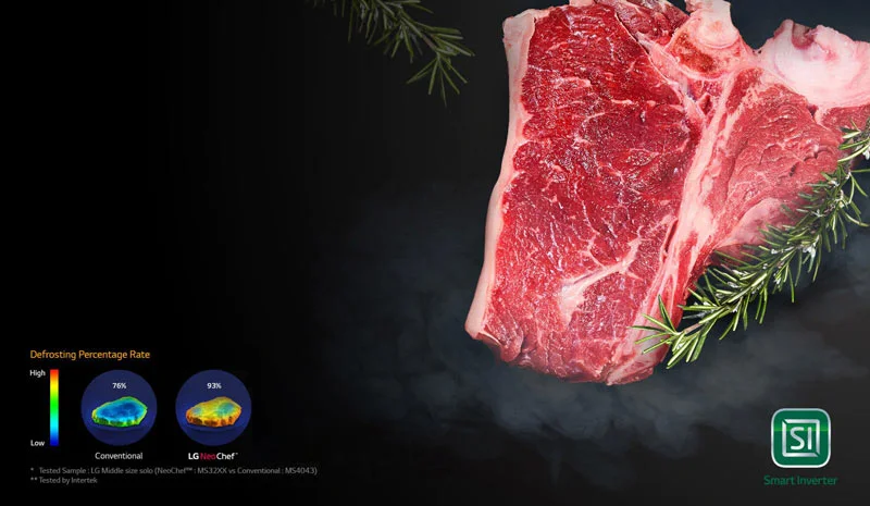 ذوب مواد غذایی با مایکروویو ال جی