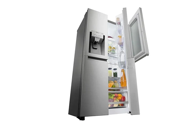 آبریز و یخساز در یخچال فریزر ال جی X259