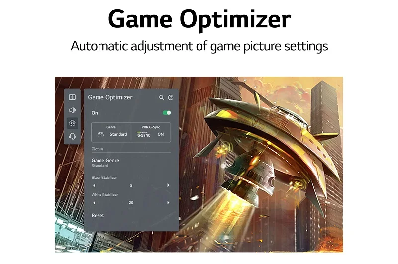 تلویزیون 55 اینچ ال جی Nano75 و قابلیت Game Optimizer