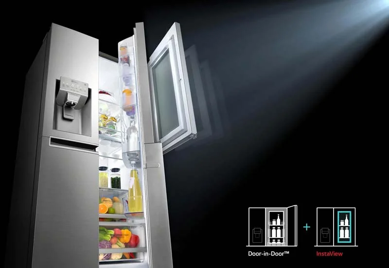 یخچال فریزر ال جی ساید بای ساید X247 مدل GC-X247CSAV