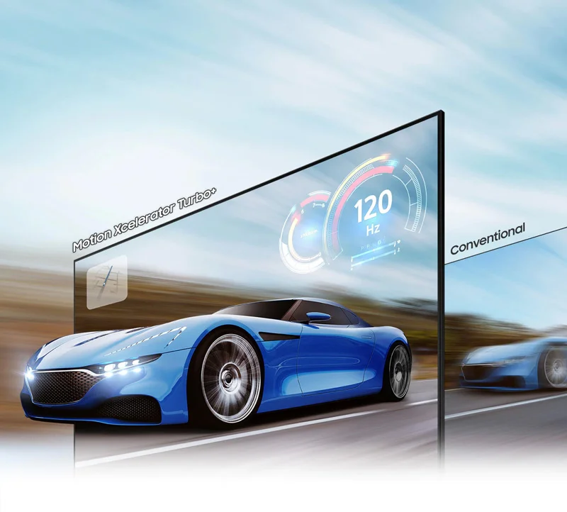 تصویر با Turbo Motion Xcelator در تلویزیون Q70A